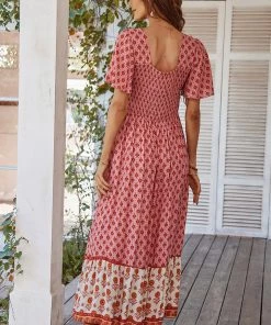 DY ISABELLA BOHO MAXI DRESS - ROUGE PINK 11 DY ISABELLA BOHO MAXI DRESS - ROUGE PINK