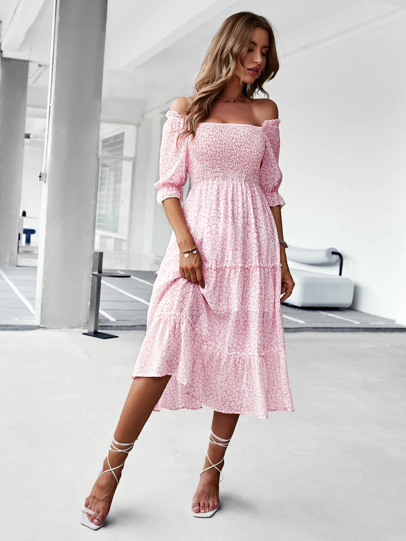 DY NEW ARRIVALS LAURISA MIDI DRESS - PINK 6 DY NEW ARRIVALS LAURISA MIDI DRESS - PINK