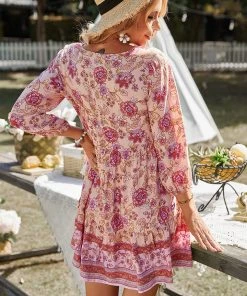 DY New In Clothing RINA BOHO DRESS - PINK 11 DY New In Clothing RINA BOHO DRESS - PINK