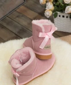 XH SMAIBULUN UGG™ | Ribbon Butterfly Bow-Back Faux Fur-Lined Suede Boots New In Shoes 24 XH SMAIBULUN UGG™ | Ribbon Butterfly Bow-Back Faux Fur-Lined Suede Boots New In Shoes