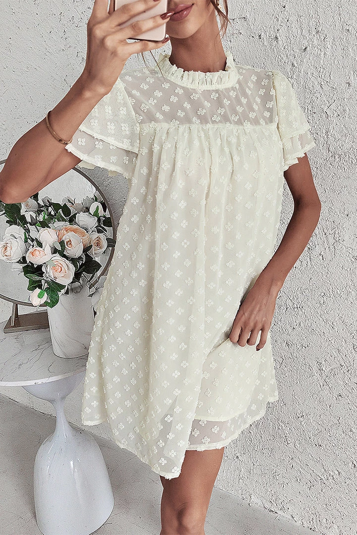 DY LOIDA Swiss Dot Tunic Dress - Pistachio New In Clothing 3 DY LOIDA Swiss Dot Tunic Dress - Pistachio New In Clothing