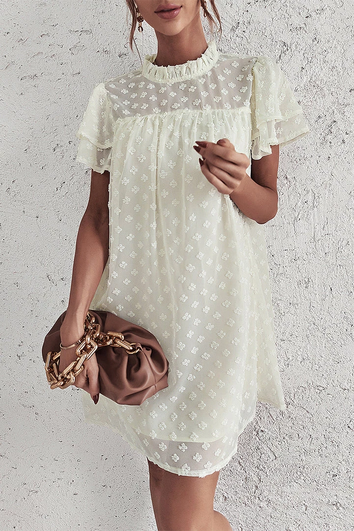 DY LOIDA Swiss Dot Tunic Dress - Pistachio New In Clothing 5 DY LOIDA Swiss Dot Tunic Dress - Pistachio New In Clothing