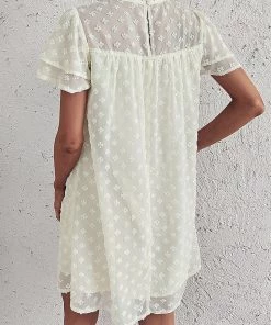 DY LOIDA Swiss Dot Tunic Dress - Pistachio New In Clothing 11 DY LOIDA Swiss Dot Tunic Dress - Pistachio New In Clothing