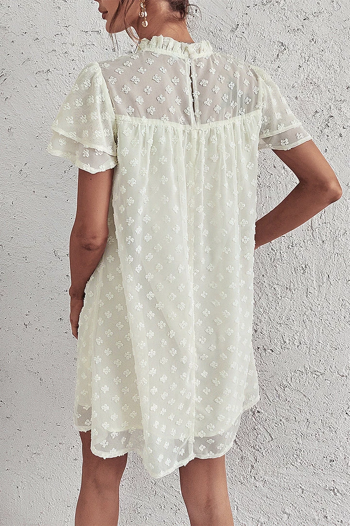 DY LOIDA Swiss Dot Tunic Dress - Pistachio New In Clothing 6 DY LOIDA Swiss Dot Tunic Dress - Pistachio New In Clothing
