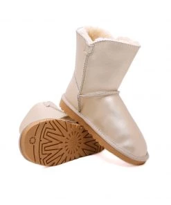 XH New In Shoes SMAIBULUN UGG™ | Faux Fur-Lined Leather Suede Boot