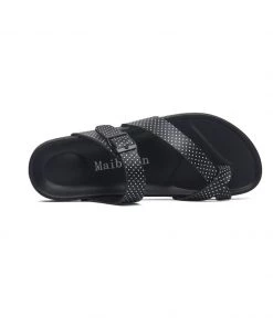 New In Shoes MAIBULUN | BLACK POLKA DOT FOOTBED SANDAL