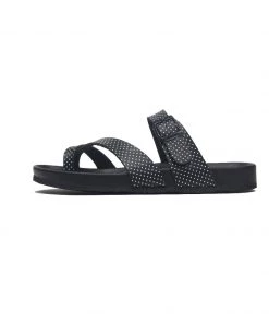 New In Shoes MAIBULUN | BLACK POLKA DOT FOOTBED SANDAL