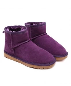 XH New In Shoes SMAIBULUN UGG™ | Faux Fur-Lined Genuine Suede Low Boot