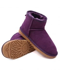 XH New In Shoes SMAIBULUN UGG™ | Faux Fur-Lined Genuine Suede Low Boot