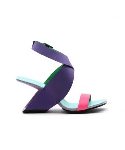 Jady Rose S/S 2022 Twist Strap Open-Heel Leather Slide Sandal - JadyRose