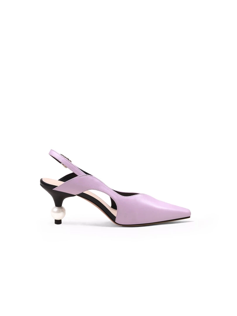 Jady Rose NEW ARRIVALS JadyRose | Pearl Kitten Heel Leather Slingback Lalic 2 Jady Rose NEW ARRIVALS JadyRose | Pearl Kitten Heel Leather Slingback Lalic