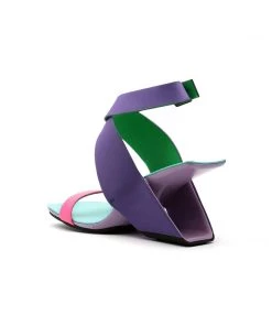 Jady Rose NEW ARRIVALS JadyRose | Twist Strap Open-Heel Leather Slide Sandal - Purple 8 Jady Rose NEW ARRIVALS JadyRose | Twist Strap Open-Heel Leather Slide Sandal - Purple