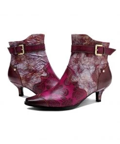 Purple Rose Distress Made Bootie - Soffia 9 Purple Rose Distress Made Bootie - Soffia