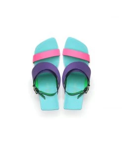 Jady Rose S/S 2022 Twist Strap Open-Heel Leather Slide Sandal - JadyRose 18 Jady Rose S/S 2022 Twist Strap Open-Heel Leather Slide Sandal - JadyRose