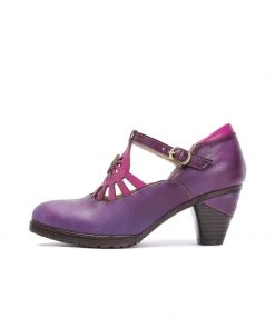 RXD NEW ARRIVALS SOFFIA | Purple Genuine Leather Cut Out Vintage Mary Jane Heeled Pumps 15 RXD NEW ARRIVALS SOFFIA | Purple Genuine Leather Cut Out Vintage Mary Jane Heeled Pumps