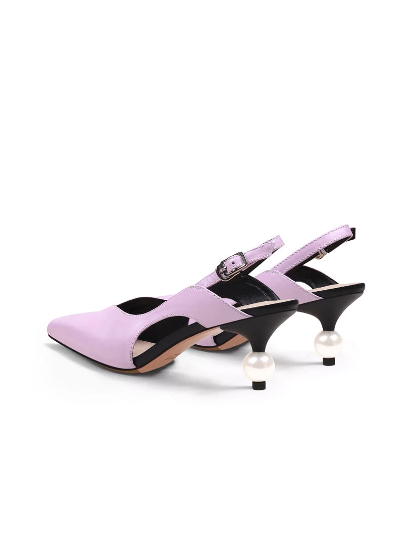 Jady Rose NEW ARRIVALS JadyRose | Pearl Kitten Heel Leather Slingback Lalic 6 Jady Rose NEW ARRIVALS JadyRose | Pearl Kitten Heel Leather Slingback Lalic