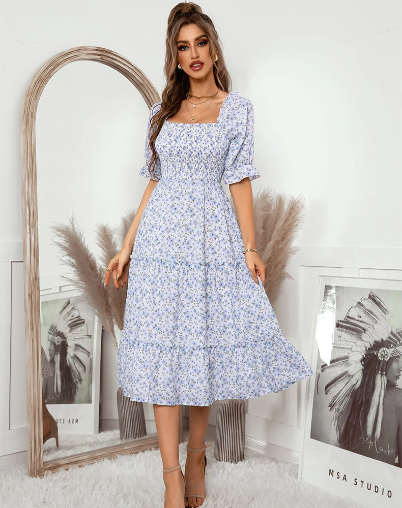 DY New In Clothing OWENA Square Neck Midi Dress - Purple 6 DY New In Clothing OWENA Square Neck Midi Dress - Purple