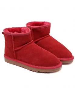 XH New In Shoes SMAIBULUN UGG™ | Faux Fur-Lined Genuine Suede Low Boot