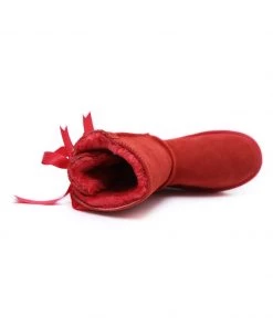 XH SMAIBULUN UGG™ | Back Ribbon Double-Bow Suede Boots 34 XH SMAIBULUN UGG™ | Back Ribbon Double-Bow Suede Boots