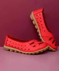 ATC Side Cut And Cross-Toe Leather Loafers - MAMA LOVE