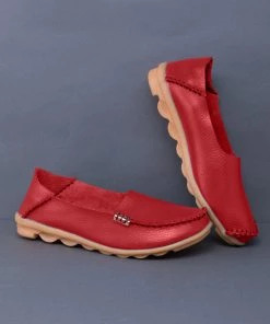 ATC Side Metallic Trim Leather Loafers - MAMA LOVE Shop Loafer