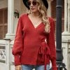 MY New In Clothing Smaibulun | LEONORA Bishop Sleeve Knit Top - Red