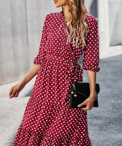 DY ALECTA MIDI DRESS - WINE New In Clothing