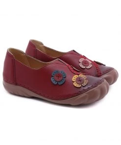 Applique Stitch Nonskid Loafers - SIKETU