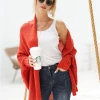MY Smaibulun | Red Batwing Easy On Cardigan New In Clothing