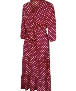 DY ALECTA MIDI DRESS - WINE New In Clothing