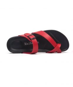 S/S 2022 MAIBULUN | RED FOOTBED SANDAL