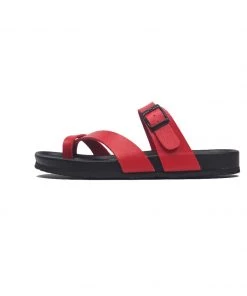 S/S 2022 MAIBULUN | RED FOOTBED SANDAL