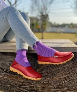 ATC Side Metallic Trim Leather Loafers - MAMA LOVE Shop Loafer