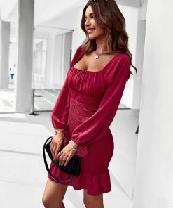 DY CALEIGH MINI DRESS - RED New In Clothing