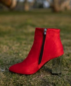 HYHE EN BLOOM | Red Mirror Heel Suede Ankle Boots NEW ARRIVALS 13 HYHE EN BLOOM | Red Mirror Heel Suede Ankle Boots NEW ARRIVALS