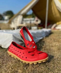 ATC Side Cut And Cross-Toe Leather Loafers - MAMA LOVE