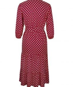 DY ALECTA MIDI DRESS - WINE New In Clothing