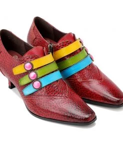 SOFFIA | Tri-Strap Sculpted Reliefs Leather Bootie New In Shoes