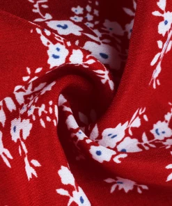 DY SYLVIE MINI DRESS - RED FLORAL