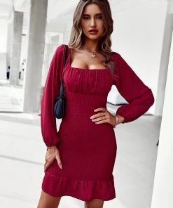 DY CALEIGH MINI DRESS - RED New In Clothing