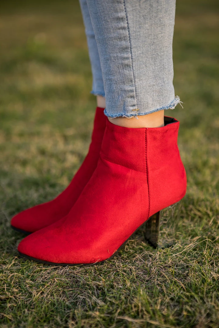 HYHE EN BLOOM | Red Mirror Heel Suede Ankle Boots NEW ARRIVALS 4 HYHE EN BLOOM | Red Mirror Heel Suede Ankle Boots NEW ARRIVALS