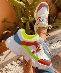 HT New In Shoes EN BLOOM | SEVANI MULTI COLOR DAD SNEAKER WHITE