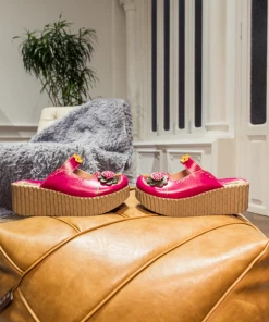 JF SOFFIA | Genuine Leather Red Ribbed-Sole Floral Appliqued Clogs NEW ARRIVALS 16 JF SOFFIA | Genuine Leather Red Ribbed-Sole Floral Appliqued Clogs NEW ARRIVALS