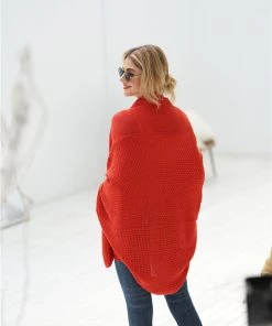 MY Smaibulun | Red Batwing Easy On Cardigan New In Clothing