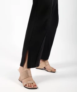 Jady Rose JADYROSE | ADALINA RHINESTONE ROSE GOLD LEATHER SLIDE