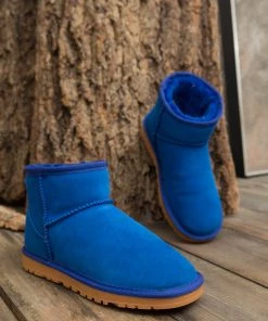 XH New In Shoes SMAIBULUN UGG™ | Faux Fur-Lined Genuine Suede Low Boot