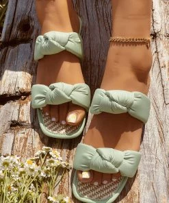 HT EN BLOOM | EULIA SLIDE SAGE NEW ARRIVALS