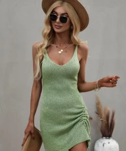 MY SELAH KNIT DRESS - SAGE New In Clothing