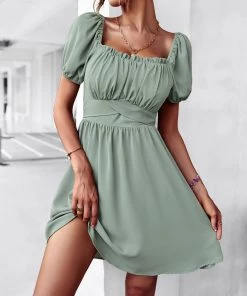 DY MAUDE MINI DRESS - SAGE