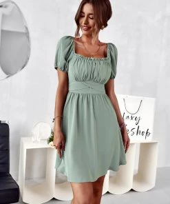 DY MAUDE MINI DRESS - SAGE